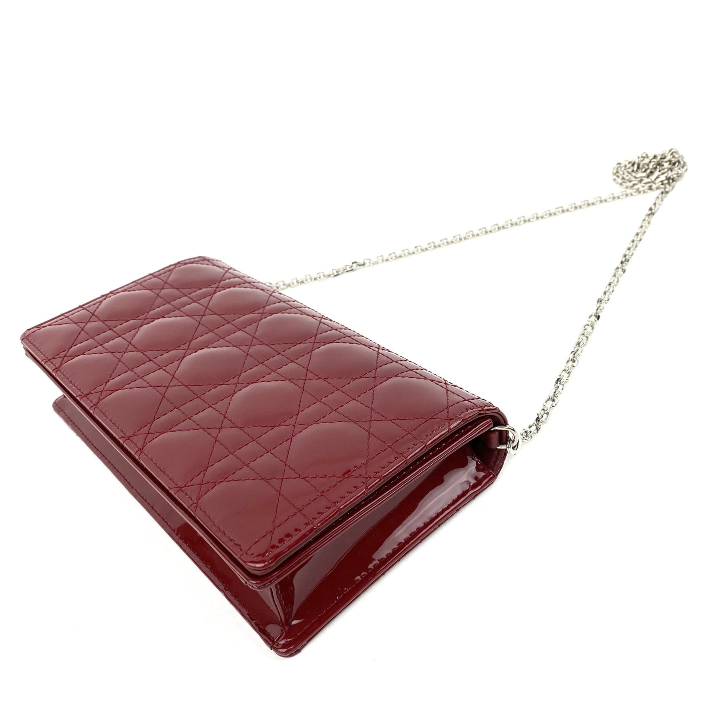 Christian Dior Lady Pouch Red Patent